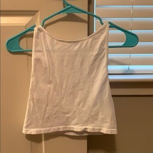white crop top